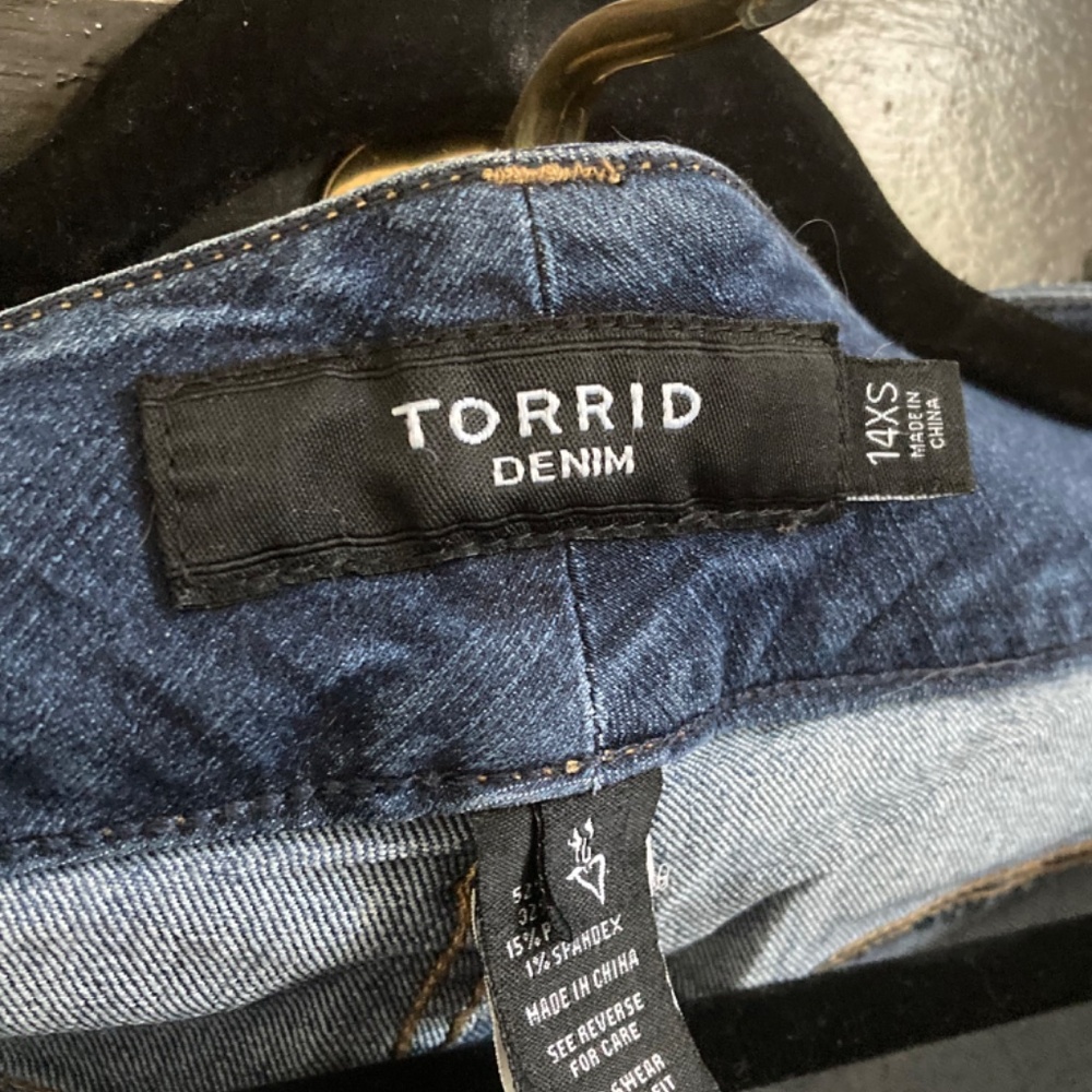 Set of 2 Torrid Jegging Skinny Super Stretch High-Rise Jean sz 14XS - Picture 6 of 9